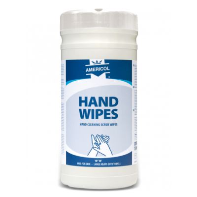 Mitrās roku tīrīšanas salvetes Americol Hand Wipes